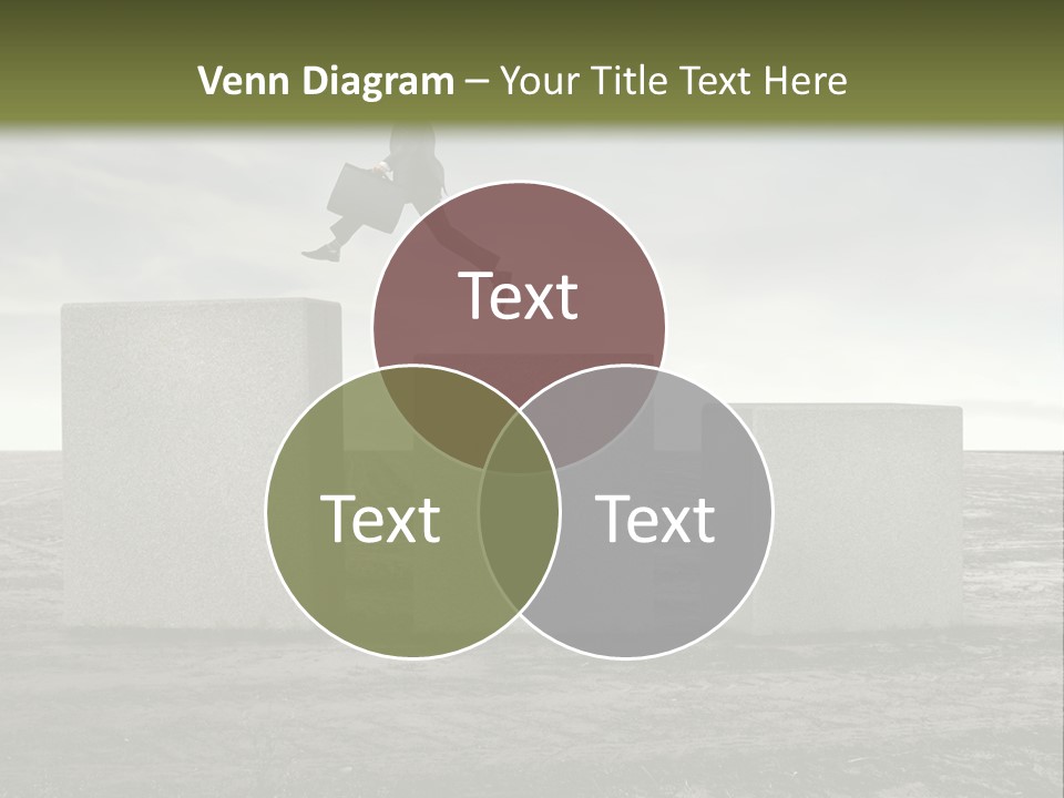 Man Run Stone PowerPoint Template