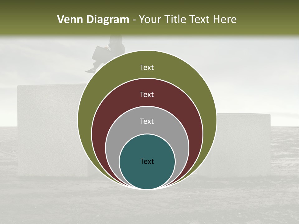 Man Run Stone PowerPoint Template