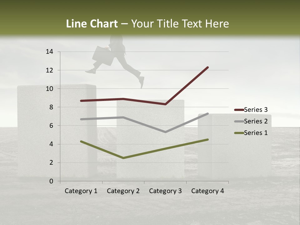 Man Run Stone PowerPoint Template