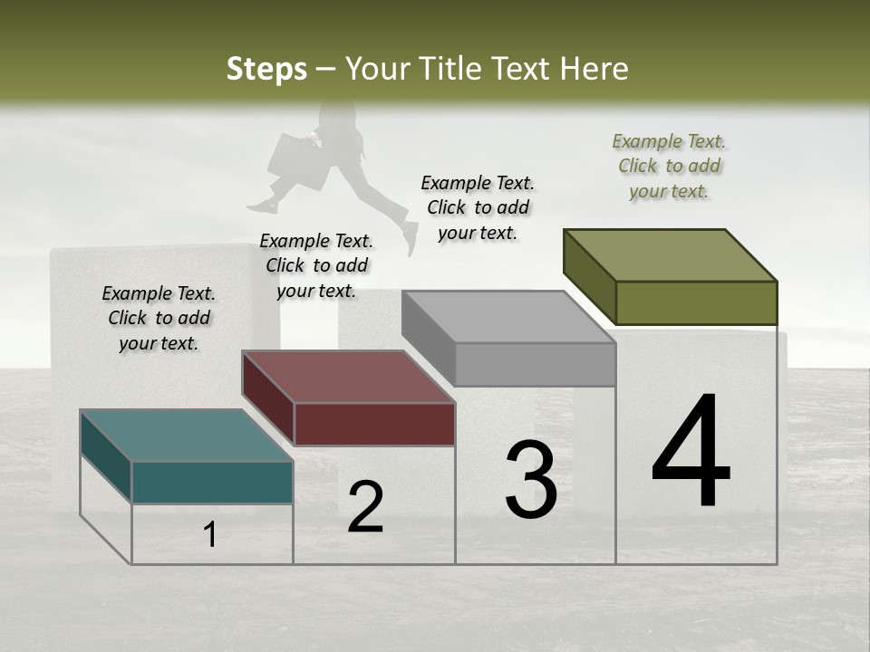 Man Run Stone PowerPoint Template