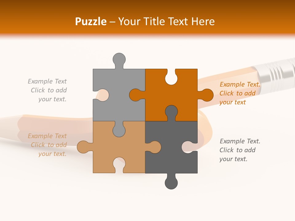 Isolated Yellow Sketch PowerPoint Template