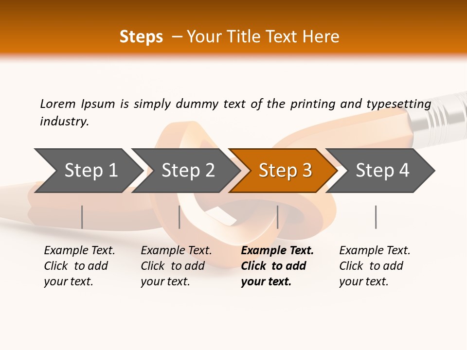 Isolated Yellow Sketch PowerPoint Template