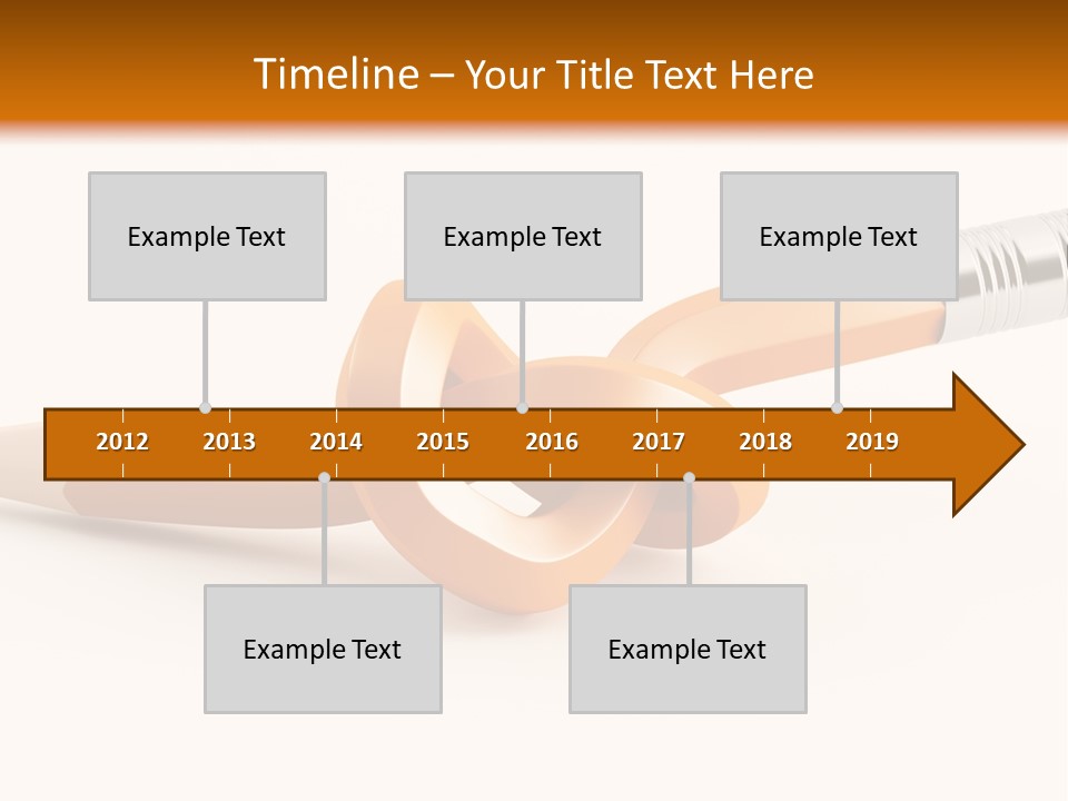 Isolated Yellow Sketch PowerPoint Template