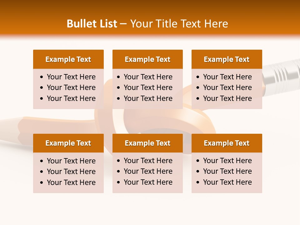 Isolated Yellow Sketch PowerPoint Template