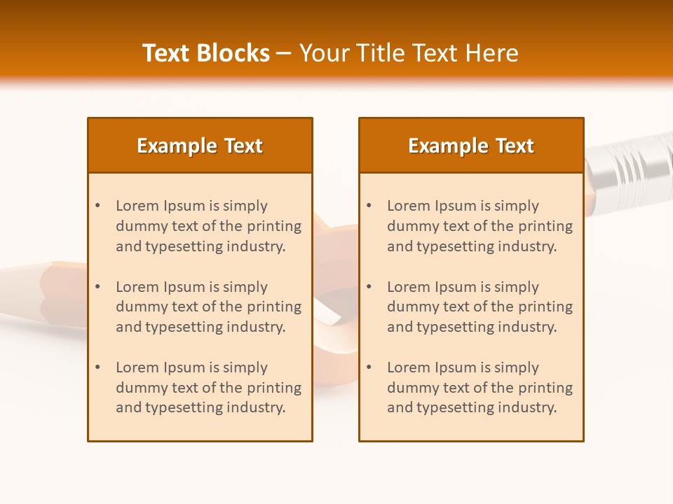 Isolated Yellow Sketch PowerPoint Template