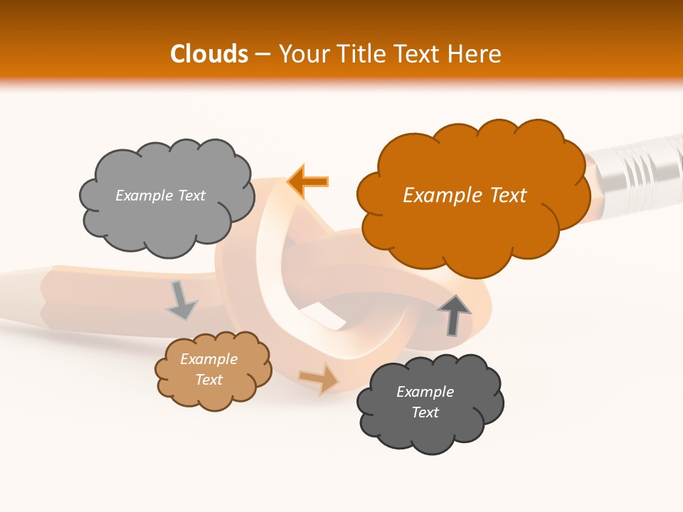 Isolated Yellow Sketch PowerPoint Template