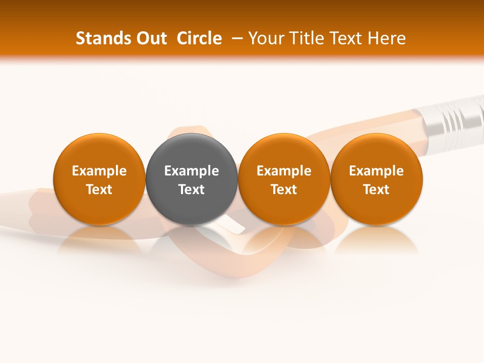 Isolated Yellow Sketch PowerPoint Template