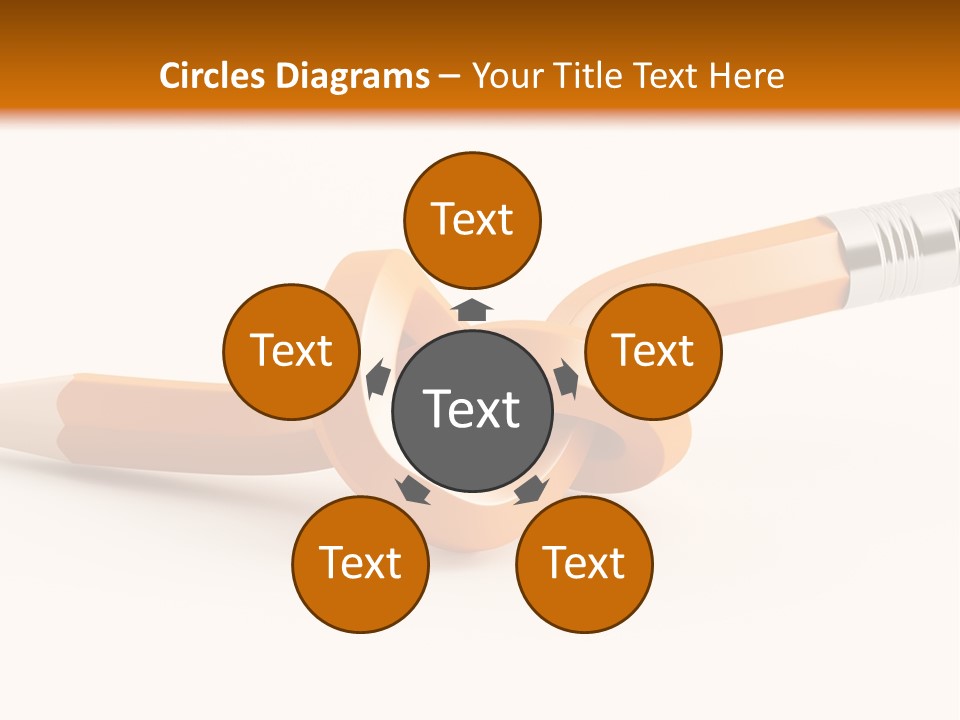 Isolated Yellow Sketch PowerPoint Template