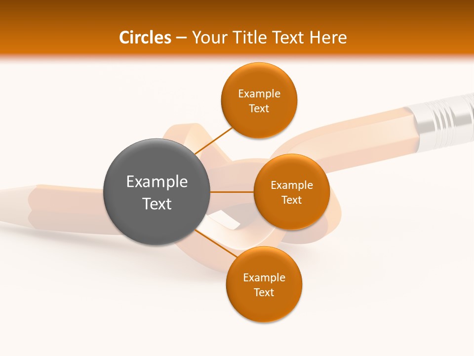 Isolated Yellow Sketch PowerPoint Template