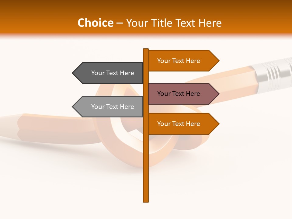 Isolated Yellow Sketch PowerPoint Template