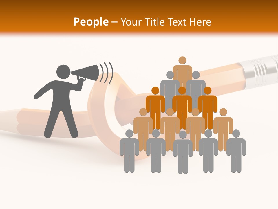 Isolated Yellow Sketch PowerPoint Template