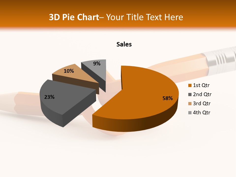 Isolated Yellow Sketch PowerPoint Template