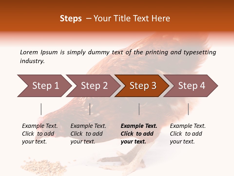 Hen One Isolated PowerPoint Template
