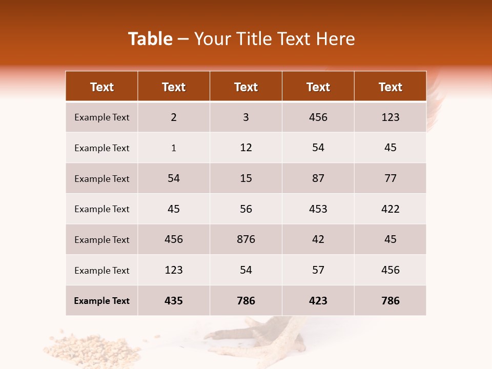 Hen One Isolated PowerPoint Template
