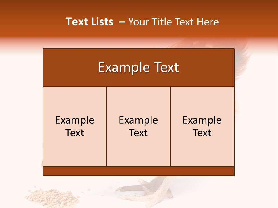 Hen One Isolated PowerPoint Template