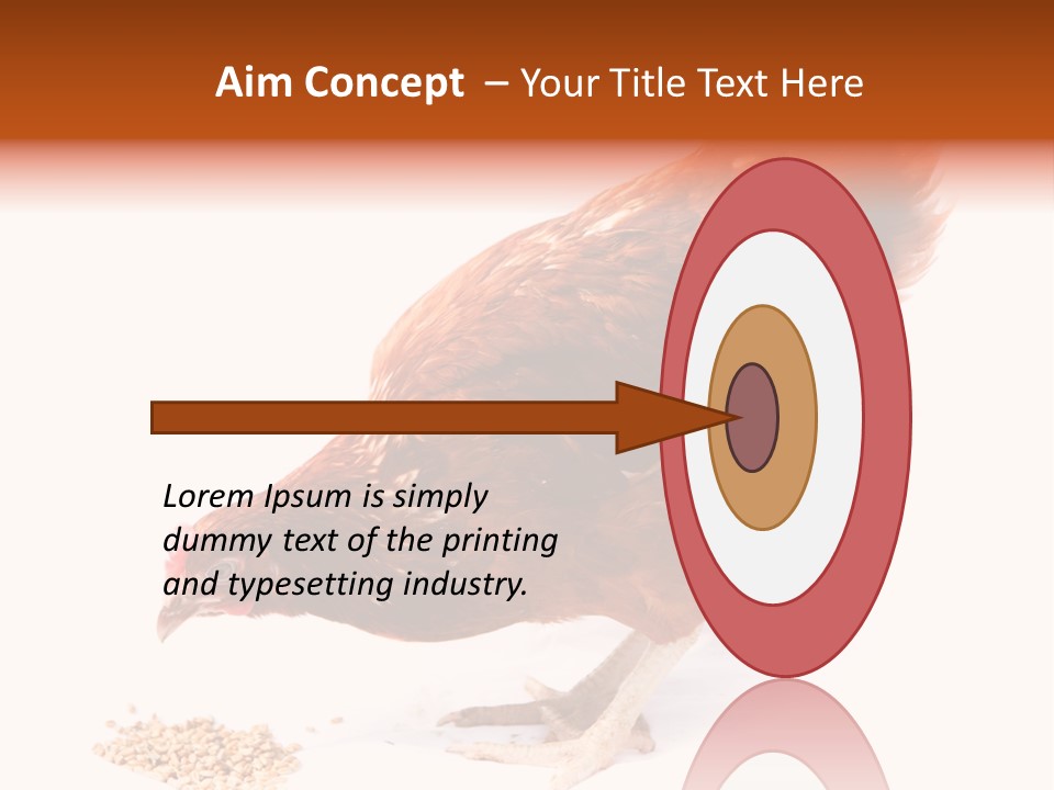 Hen One Isolated PowerPoint Template