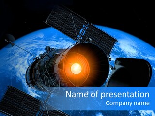 Countdown Spaceship Launch PowerPoint Template