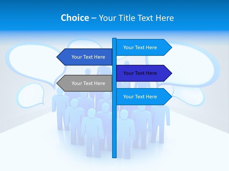 Dispute Group Debate PowerPoint Template