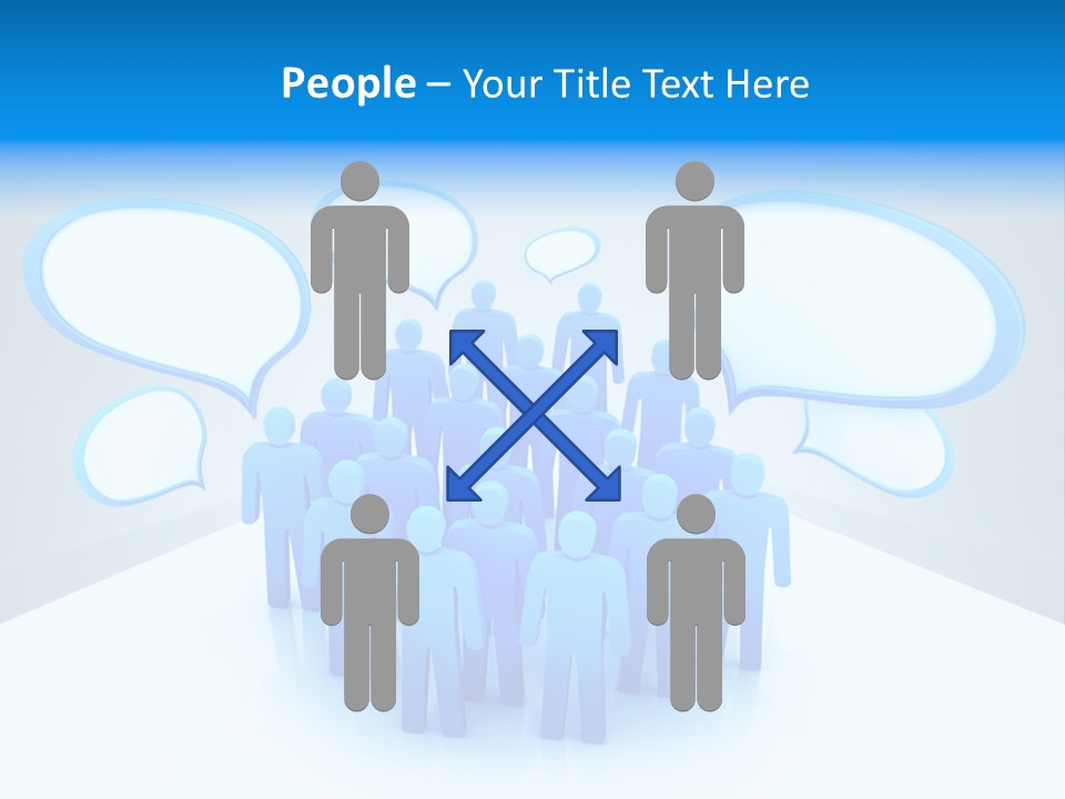 Dispute Group Debate PowerPoint Template