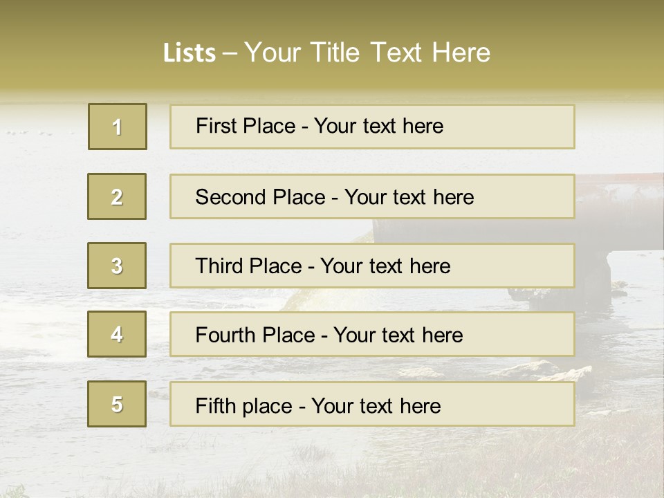 Sewer River Stream PowerPoint Template