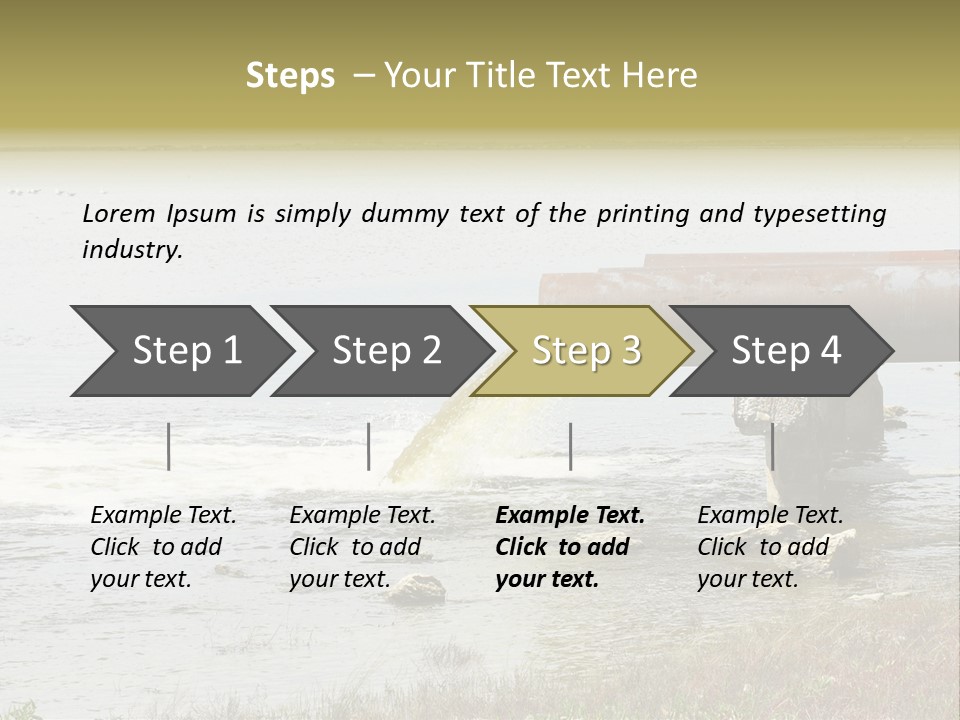 Sewer River Stream PowerPoint Template