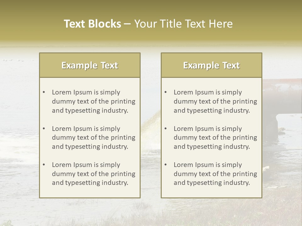 Sewer River Stream PowerPoint Template