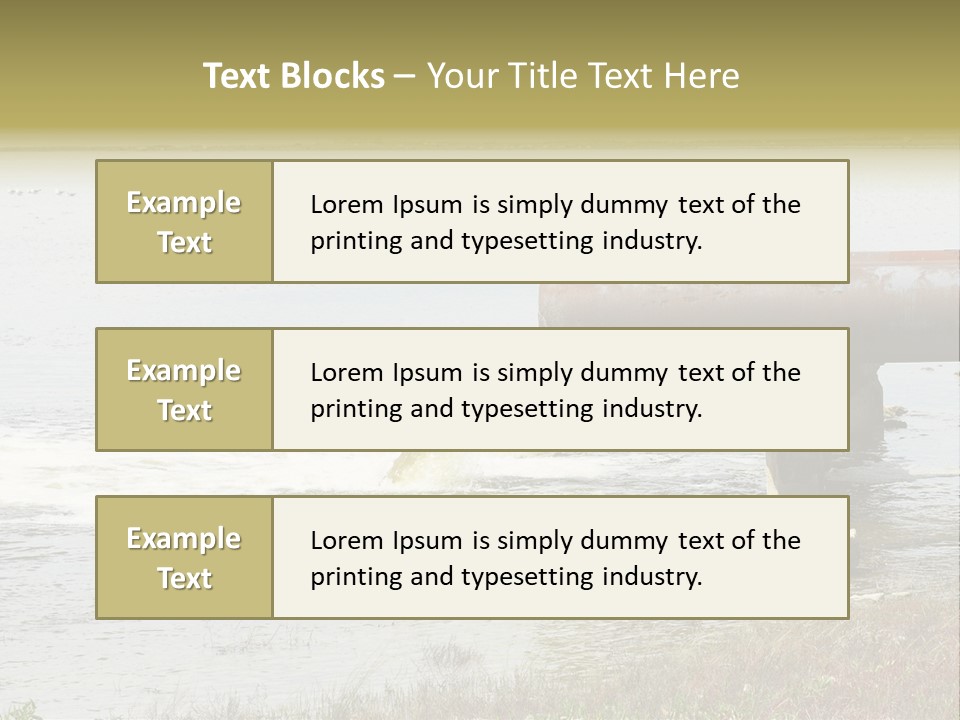 Sewer River Stream PowerPoint Template
