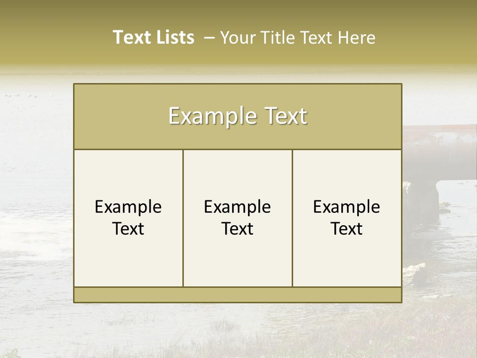 Sewer River Stream PowerPoint Template