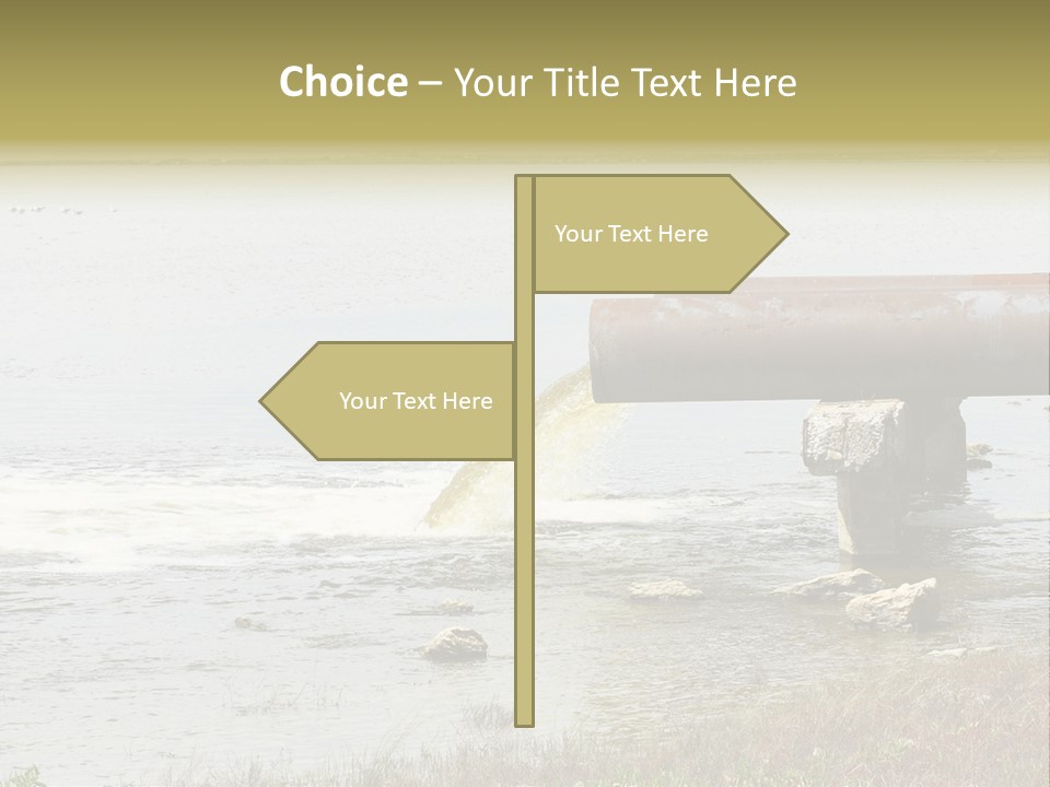 Sewer River Stream PowerPoint Template