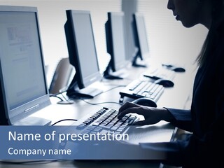 Computer Training Education PowerPoint Template