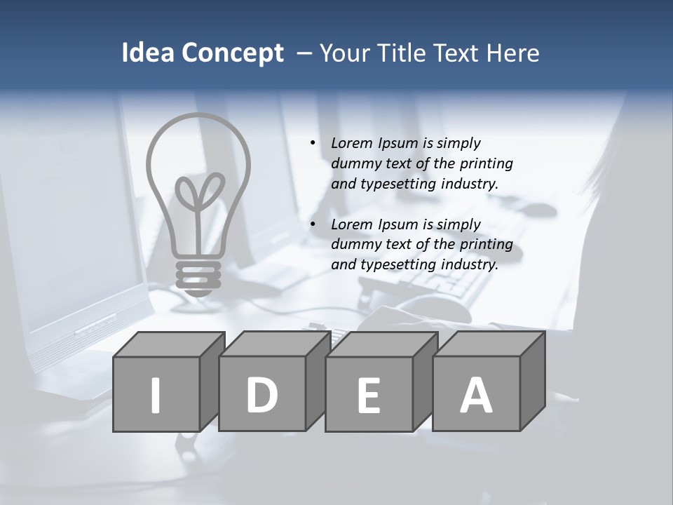 Computer Training Education PowerPoint Template