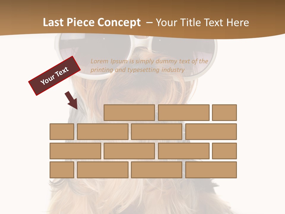 Close Up Nobody Dog PowerPoint Template