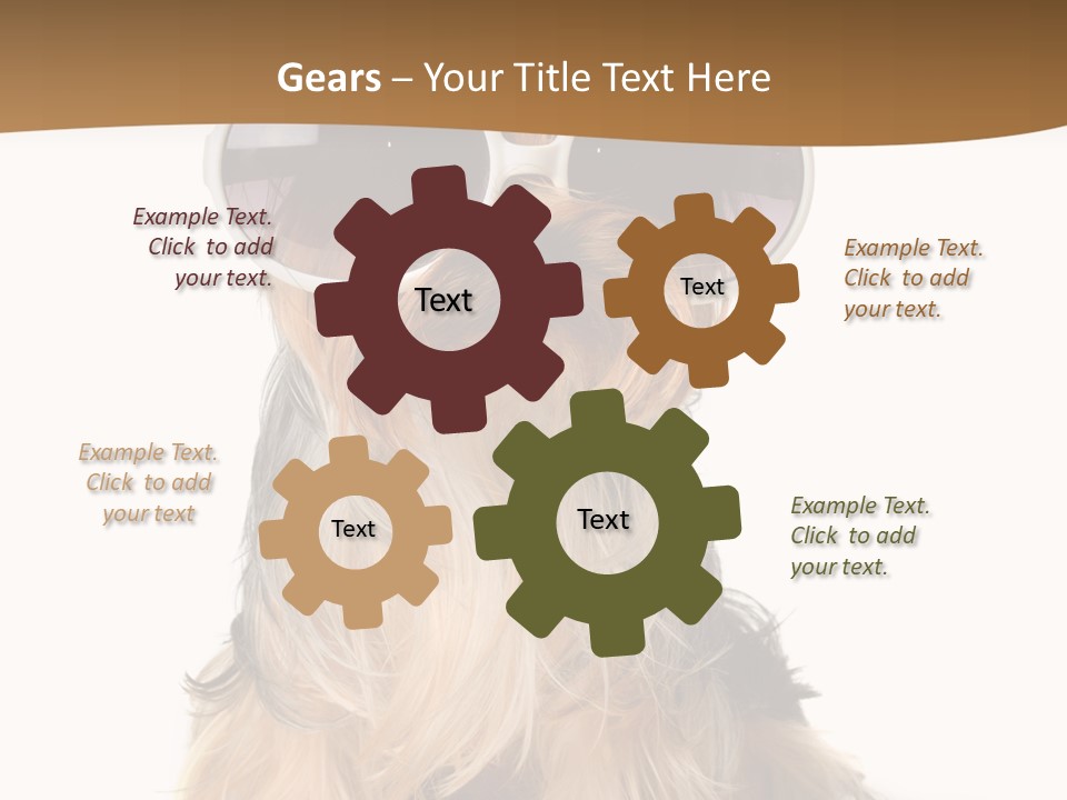 Close Up Nobody Dog PowerPoint Template