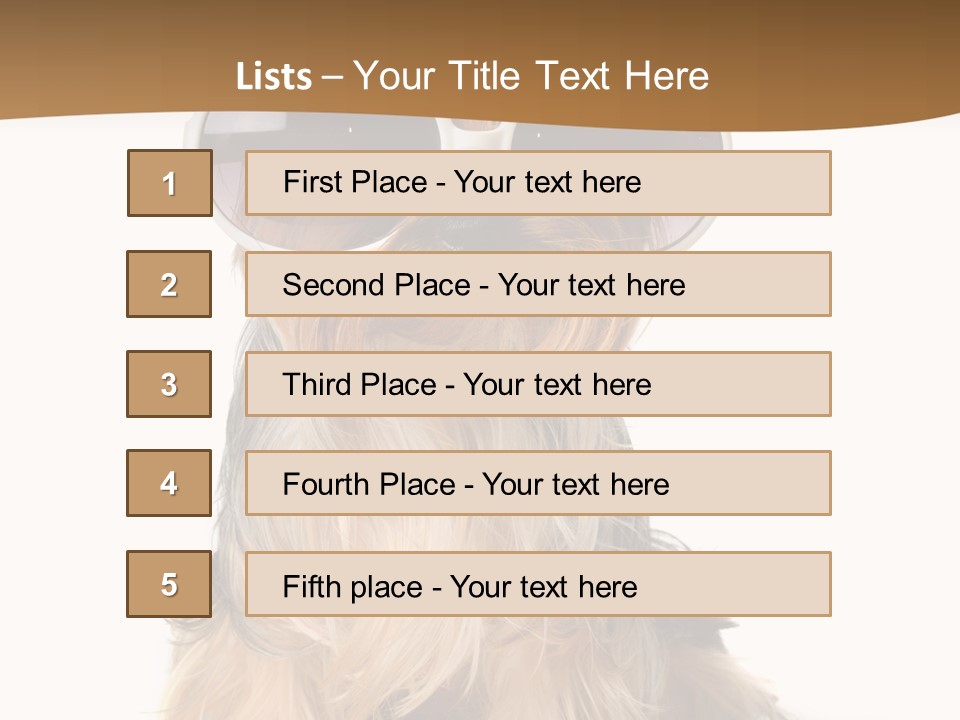 Close Up Nobody Dog PowerPoint Template