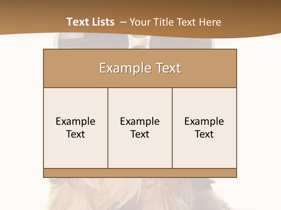 Close Up Nobody Dog PowerPoint Template
