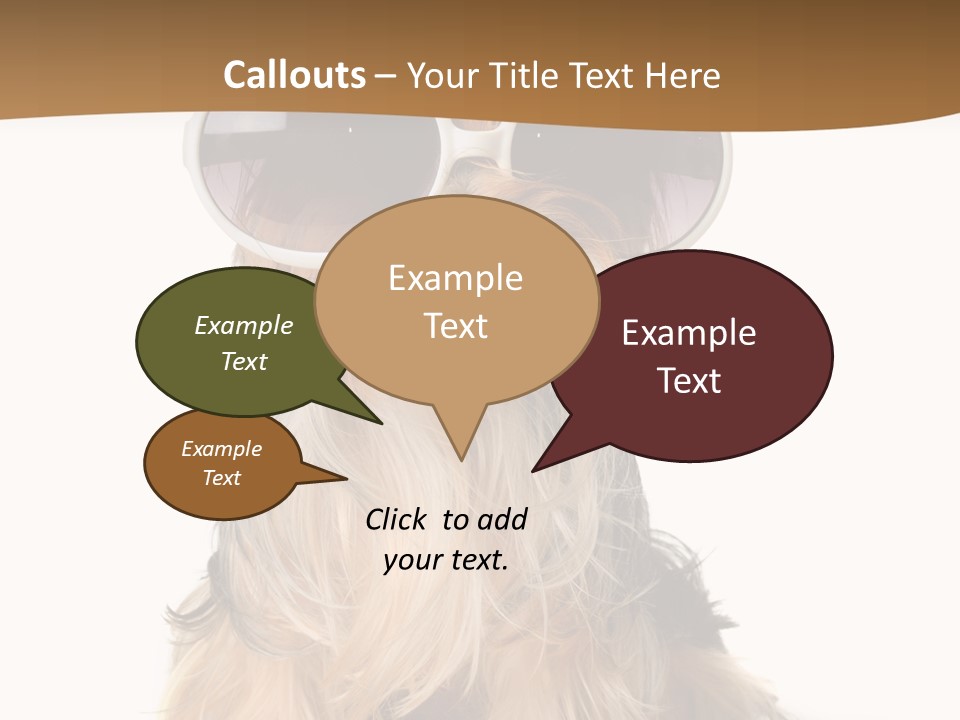 Close Up Nobody Dog PowerPoint Template