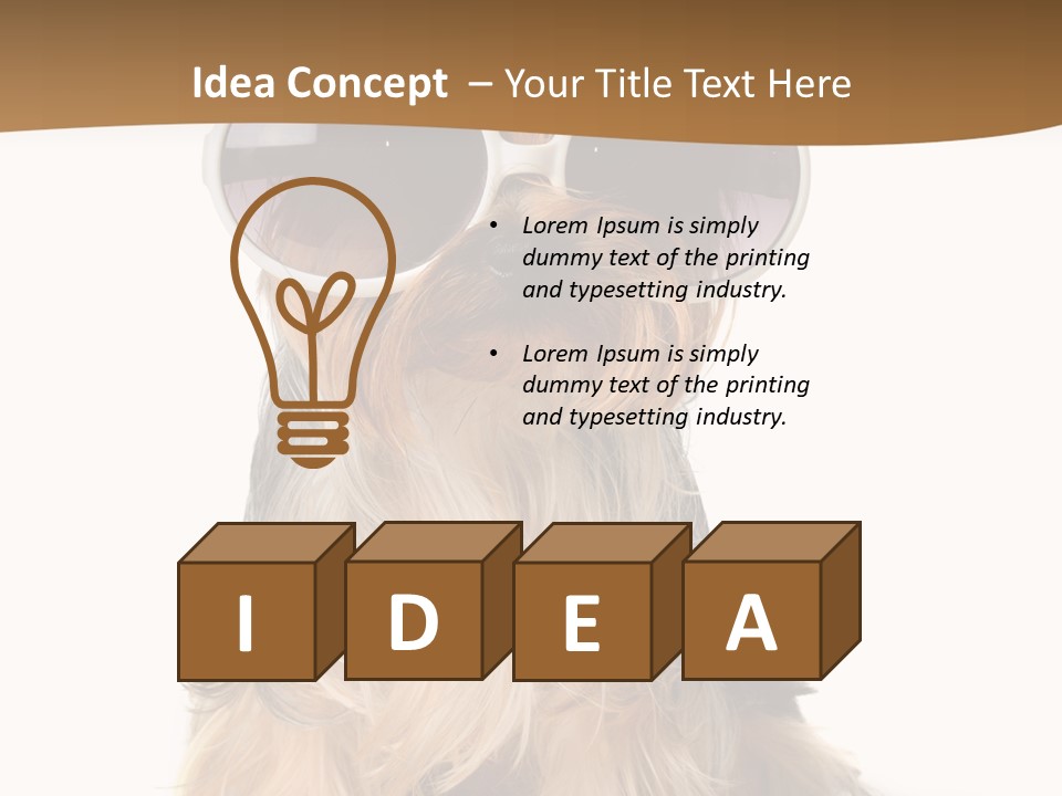 Close Up Nobody Dog PowerPoint Template