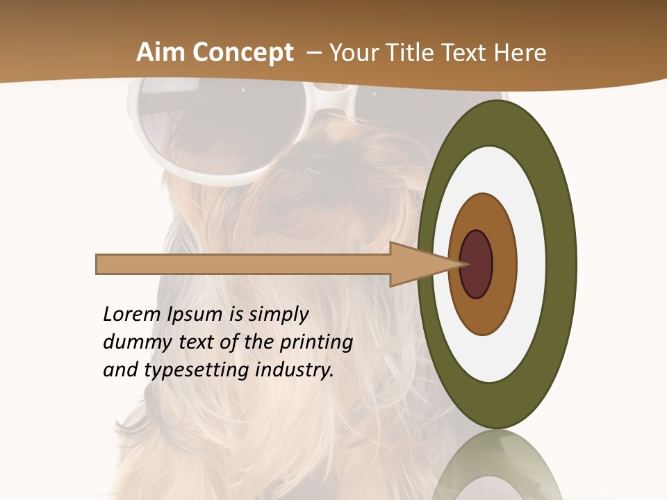 Close Up Nobody Dog PowerPoint Template