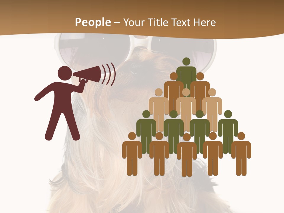 Close Up Nobody Dog PowerPoint Template