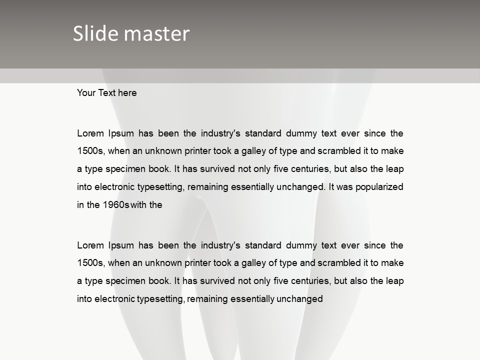 Isolated Isolation Dentistry PowerPoint Template