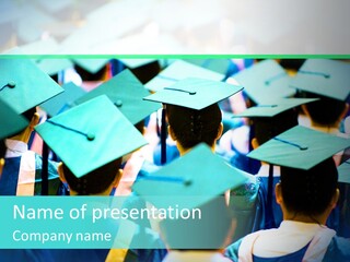 Class Cap Mortarboard PowerPoint Template