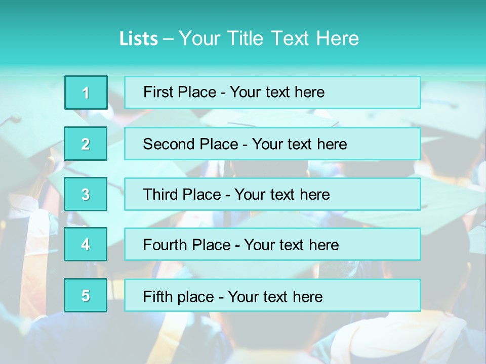 Class Cap Mortarboard PowerPoint Template