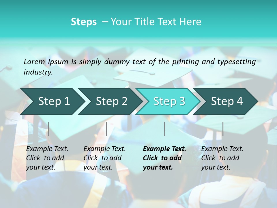 Class Cap Mortarboard PowerPoint Template