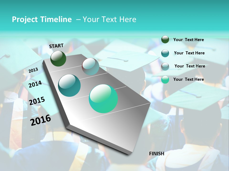 Class Cap Mortarboard PowerPoint Template