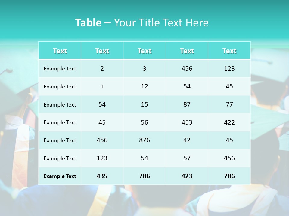 Class Cap Mortarboard PowerPoint Template