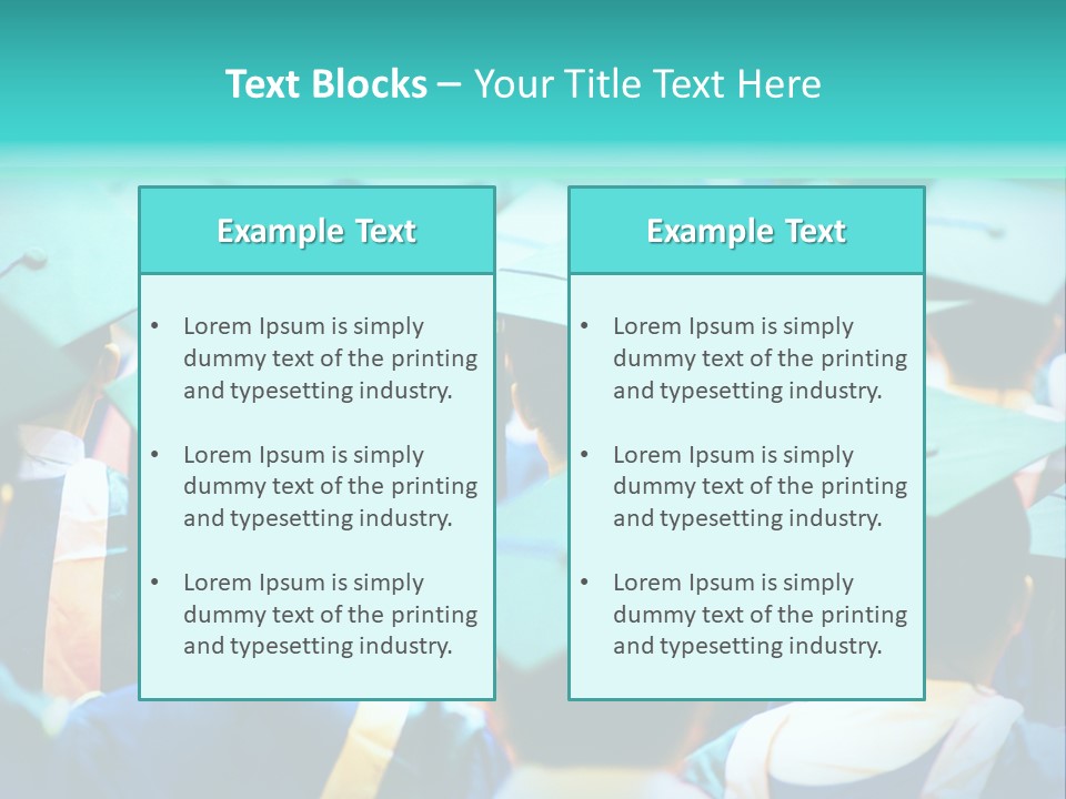 Class Cap Mortarboard PowerPoint Template