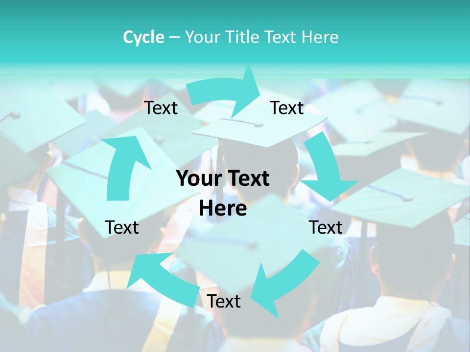 Class Cap Mortarboard PowerPoint Template