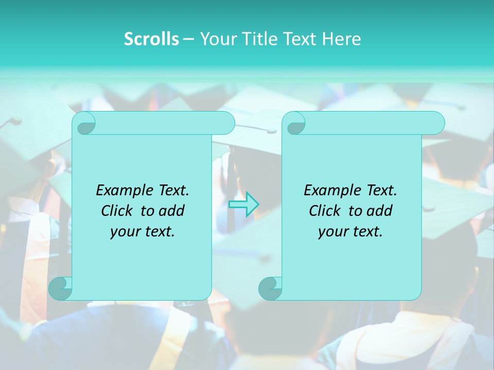 Class Cap Mortarboard PowerPoint Template