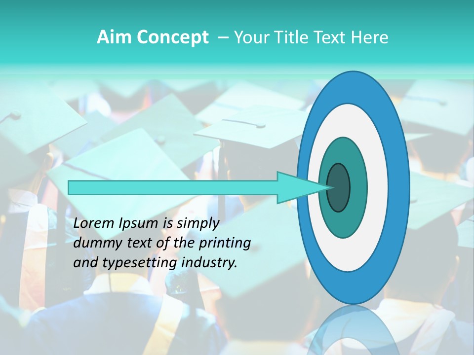 Class Cap Mortarboard PowerPoint Template