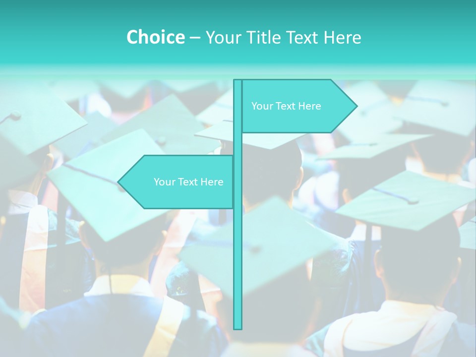 Class Cap Mortarboard PowerPoint Template